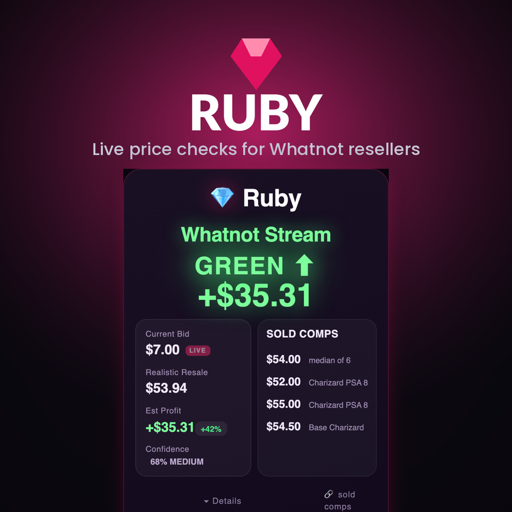 Ruby — Live Flip-Profit Assistant for Whatnot