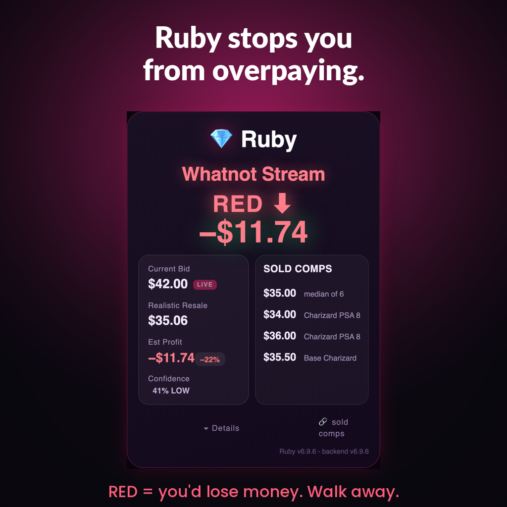 Ruby — Live Flip-Profit Assistant for Whatnot