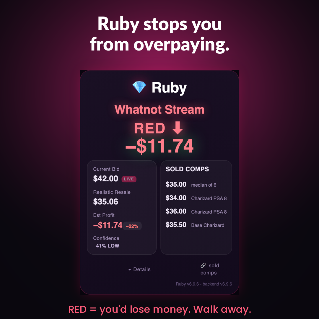 Ruby — Live Flip-Profit Assistant for Whatnot